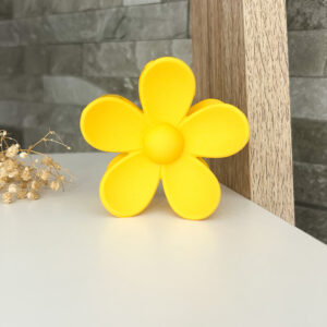 Flower claw clip- yellow
