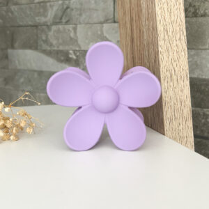 Flower claw clip - purple