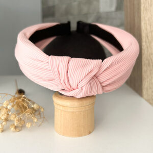 Knotted alice band- pink