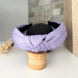Knotted alice band- purple