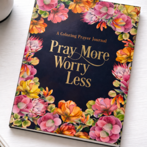 Pray More Worry Less Coloring Prayer Journal (Paperback