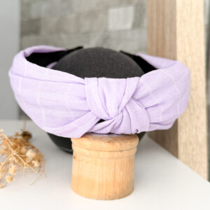 Knotted alice band-purple
