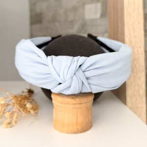 Knotted alice band-light blue