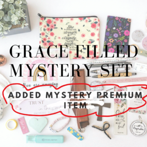Grace filled mystery set-(includes 8-12 mystery items plus a PREMIUM item does no include gift box