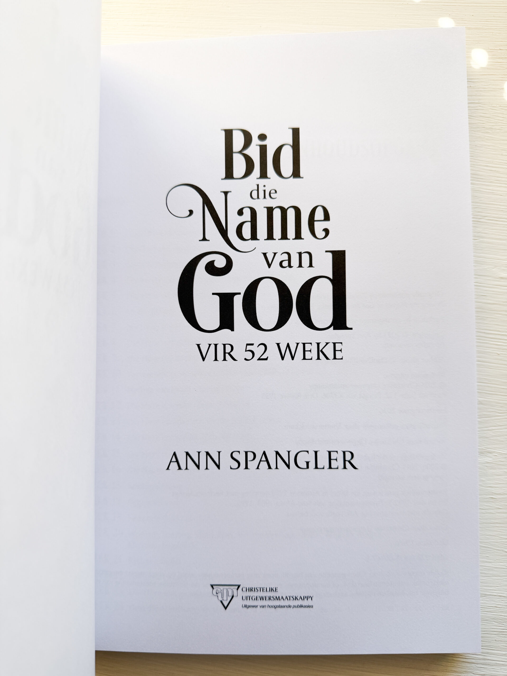 Bid die Name van God vir 52 Weke (Sagteband) - Image 2