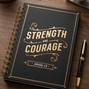 Strength & courage spiral hardcover notebook