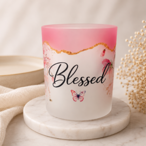 Frosted mug- Blessed