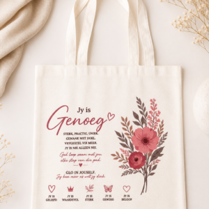 Big tote bag-Jy is genoeg
