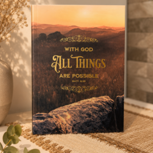 With God all things are possible notebook