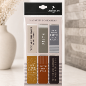 6pcs magnetic bookmarks- faith over fear