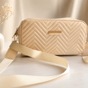 Nude sling bag- 20x6x12cm