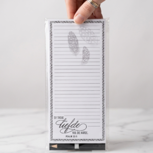 Sy Troue Liefde Vul die Aarde Afrikaans Magnetic Notepad with Pencil