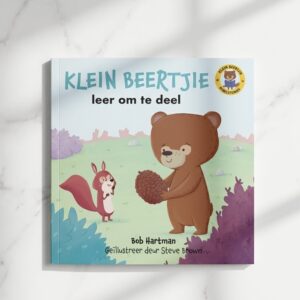 Kinders-Klein beertjie leer omte deel